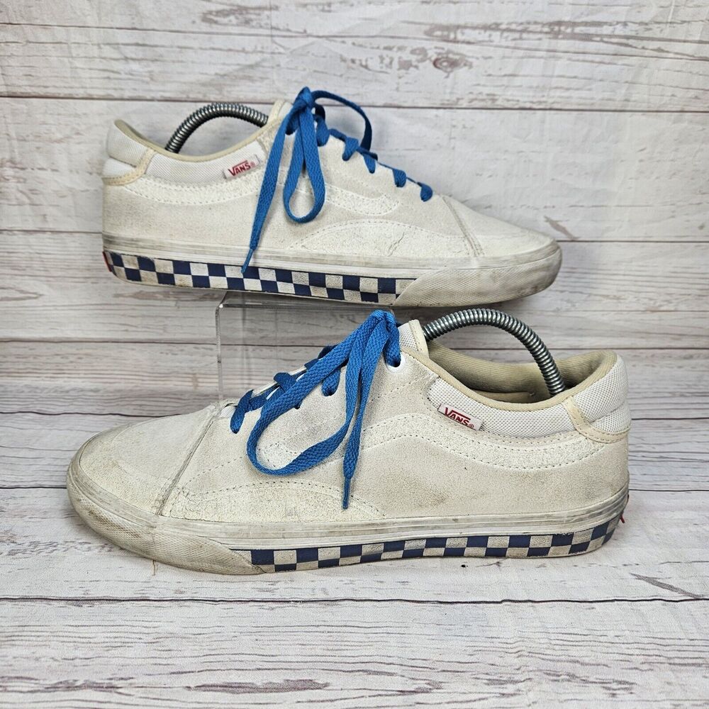 Vans Trujillo Pro Sneakers Men's Size 10.5 Beige Lace Up Ultra Cush Dingy Stains